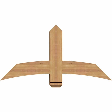 Ekena Millwork Bellingham Timber Gable Bracket, Western Red Cedar, 48"W x 24"H x 5 1/2"D x 5 1/2"F, 12/12 Pitch GBW048X24X0606BEL00SWR